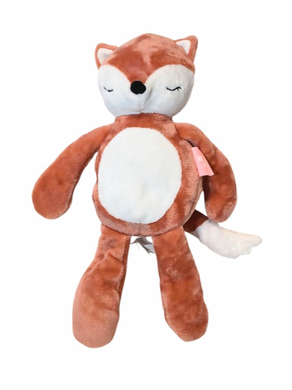 Max Studio Max Kids Orange Sleeping Fox Stuffed Plush Toy 17"